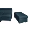 Convertible corner sofa 5 seats trunk fabric Right Angle IVY Oil Blue to associate with Comfortable Convertible Sofas and Sofas 