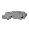 Corner sofa convertible 5 places trunk fabric Corner Left IVY Light grey to associate with Sofas and Convertible Sofas Upholster