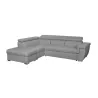 Corner sofa convertible 5 places trunk fabric Corner Left IVY Light grey to associate with Modern Sofas And Convertible Sofas Fo