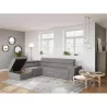 Corner sofa convertible 5 places trunk fabric Corner Left IVY Light grey to associate with Functional and stylish kitchen sofas 