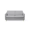 Canapé couchage rapide tissu 3 places TAMY (Gris clair)