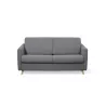 Canapé couchage rapide tissu 3 places TAMY (Gris foncé)