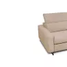 Canapé convertible 3 places tissu MINA (Beige)