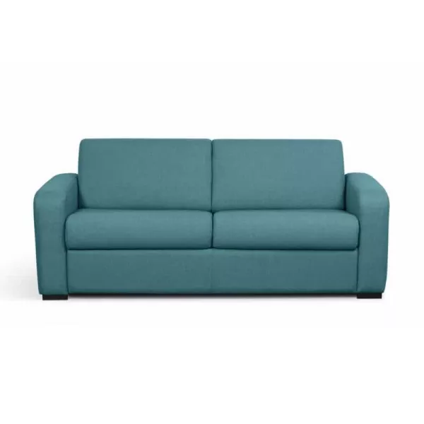  Sofa bed 3 places fabric Mattress 160 cm LANDIN (Duck blue) to associate with Scandinavian Sofas And Convertible Sofas With A C