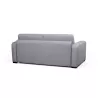  Canapé convertible 3 places tissu Matelas 160 cm LANDIN (Gris clair)