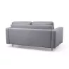 Canapé convertible 3 places tissu BOLI (Gris clair)