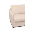 Schlafsofa 3 Plätze Stoff CANDY Matratze 140cm (Beige) mit assoziieren Hochwertige Massivholzsofas und umwandelbare Sofas