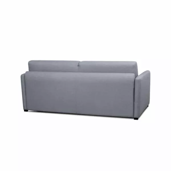 Canapé convertible 3 places tissu CANDY (Gris clair)