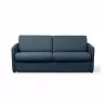 Canapé convertible système couchage express 3 places tissu CANDY (Bleu foncé)