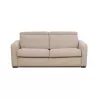 Canapé convertible système couchage express 3 places tissu CANDY (Gris clair)