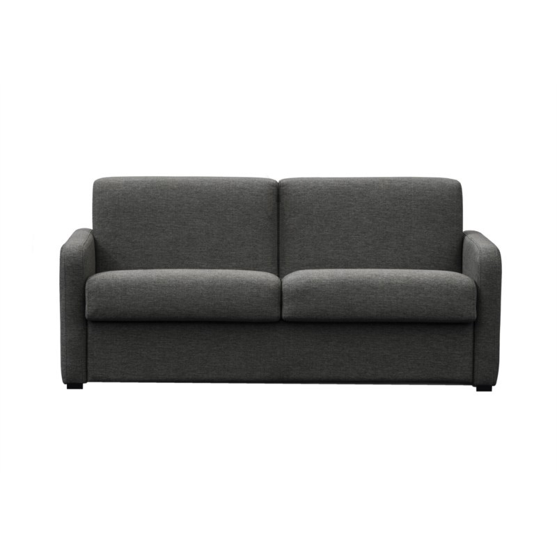 Canapé convertible système couchage express 3 places tissu CANDY (Gris foncé)