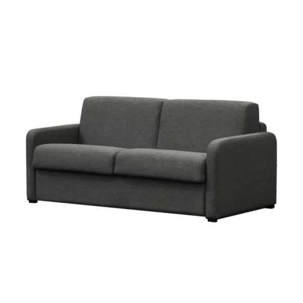 Canapé convertible système couchage express 3 places tissu CANDY (Gris foncé)