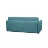 Canapé convertible système couchage express 3 places tissu CANDY (Bleu canard)