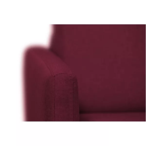 Canapé convertible système couchage express 3 places tissu CANDY (Bordeaux)