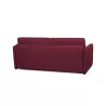 Canapé convertible système couchage express 3 places tissu CANDY (Bordeaux)