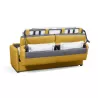 Canapé convertible système couchage express 3 places tissu CANDY (Jaune)