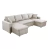 Convertible corner sofa 6 places raphy fabric (Beige) to associate with Modern Sofas And Convertible Sofas For A Stylish Interio