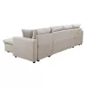 Canapé d'angle convertible 6 places tissu RAPHY (Beige) à associer à Canapes Et Canapes Convertibles Confortables Pour Bureau