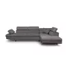 Convertible corner sofa 5 places microfiber Right Angle RIO (Grey) to associate with Vintage Sofas and Convertible Sofas for a R