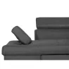 Convertible corner sofa 5 places fabric Left Corner RIO (Dark grey) to associate with Rattan Sofas and Convertible Sofas for Nat