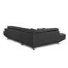 Convertible corner sofa 5 places fabric Left Corner RIO (Dark grey) to associate with Stackable Sofas and Convertible Sofas to S