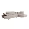 Umwandelbares Ecksofa 5 Plätze Stoff Right Angle RIO (Beige) mit assoziieren Zeitgenössische Ledersofas und umwandelbare Sofas