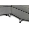 Canapé d'angle convertible 5 places tissu Angle Droit RIO (Gris clair)