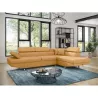 Umwandelbares Ecksofa 5 Plätze Stoff Right Angle RIO (Ocker gelb) mit assoziieren Skandinavische Sofas und umwandelbare Sofas mi