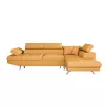 Convertible corner sofa 5 places fabric Right Angle RIO (Ochre yellow) to associate with Industrial Convertible Sofas and Sofas 