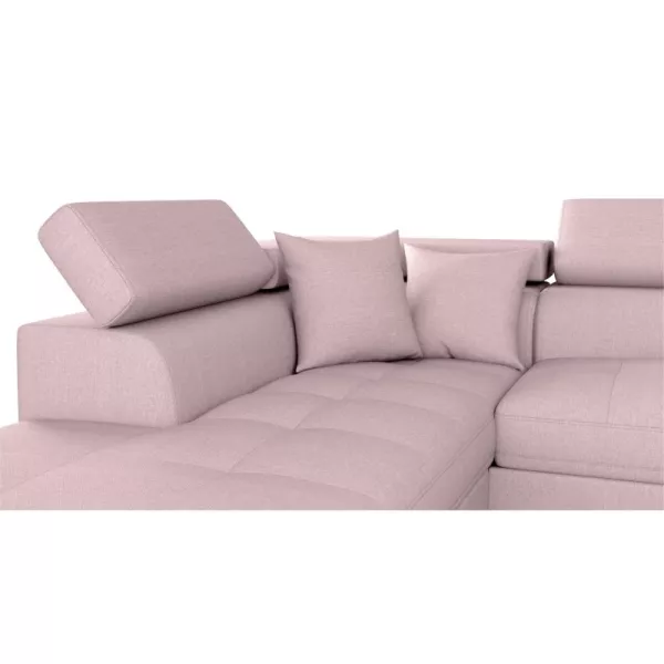 Convertible corner sofa 5 places fabric Left Angle RIO (Old pink) to associate with Modern Sofas And Convertible Sofas For A Sty