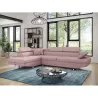 Convertible corner sofa 5 places fabric Left Angle RIO (Old pink) to associate with Scandinavian Sofas And Convertible Sofas Wit