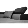 Cabrio-Ecksofa 5 Plätze Mikrofaser und Imitation Right Angle RIO (Grau, schwarz) mit assoziieren Skandinavische Sofas und umwand