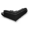 Cabrio-Ecksofa 5 Plätze Mikrofaser und Imitation Right Angle RIO (Grau, schwarz) mit assoziieren Moderne Sofas und Cabrio-Sofas 