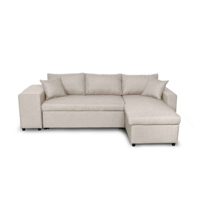 Ecksofa Cabrio Stoff Niche left BENTO (Beige) mit assoziieren Wetterfeste umwandelbare Gartensofas und Sofas