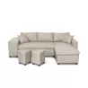 Corner sofa convertible fabric Niche left BENTO (Beige) to associate with Functional and stylish kitchen sofas and sofas