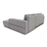 Canapé d'angle convertible 4 places tissu Angle Droit BOND (Gris clair)