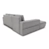 Canapé d'angle convertible 4 places tissu Angle Gauche BOND (Gris clair)