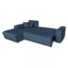 Convertible corner sofa 4 places fabric Left Corner BOND (Petrol blue) to associate with Sofas And Convertible Sofas With Armres