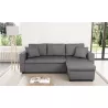 Corner sofa 3 places convertible microfiber AMARO (Grey) to associate with Scandinavian Sofas And Convertible Sofas With A Clean