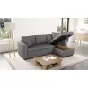 Corner sofa 3 places convertible microfiber AMARO (Grey) to associate with Sofas And Convertible Sofas With Armrests For More Co