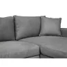 Corner sofa 3 places convertible microfiber AMARO (Grey) to associate with High Quality Solid Wood Sofas and Convertible Sofas