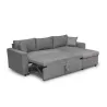 Corner sofa 3 places convertible microfiber AMARO (Grey) to associate with Modern Sofas And Convertible Sofas For A Stylish Inte