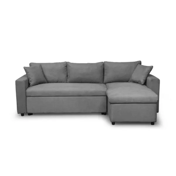 Corner sofa 3 places convertible microfiber AMARO (Grey) to associate with Functional and stylish kitchen sofas and sofas