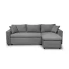 Corner sofa 3 places convertible microfiber AMARO (Grey) to associate with Functional and stylish kitchen sofas and sofas