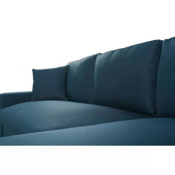 Scandinavian corner sofa convertible 4 places fabric CHOVIN (Petrol blue) to associate with Vintage Sofas and Convertible Sofas 