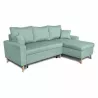 Scandinavian corner sofa convertible 4 places fabric CHOVIN (Light blue) to associate with Sofas And Convertible Sofas Design Fo