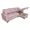 Scandinavian corner sofa convertible 4 places fabric CHOVIN (Old pink) to associate with Functional and stylish kitchen sofas an