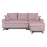 Scandinavian corner sofa convertible 4 places fabric CHOVIN (Old pink) to associate with Sofas And Convertible Sofas Design For 