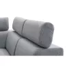 Canapé d'angle convertible 6 places tissu Angle Droit PARMA (Gris)