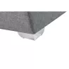 Canapé d'angle convertible 6 places tissu Angle Droit PARMA (Gris)